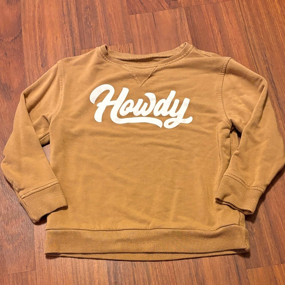 Howdy brave  little ones bamboo sweatshirt